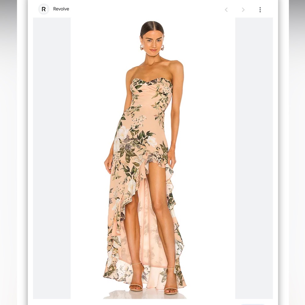 Amanda Uprichard Eden gown in juniper floral